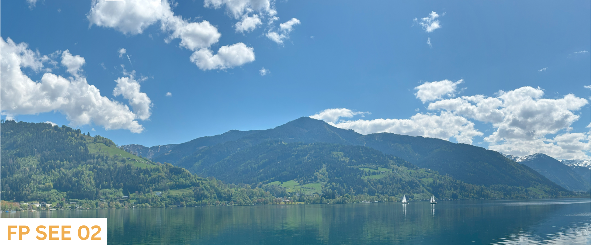 Blickwinkel See Uferpromenade davor