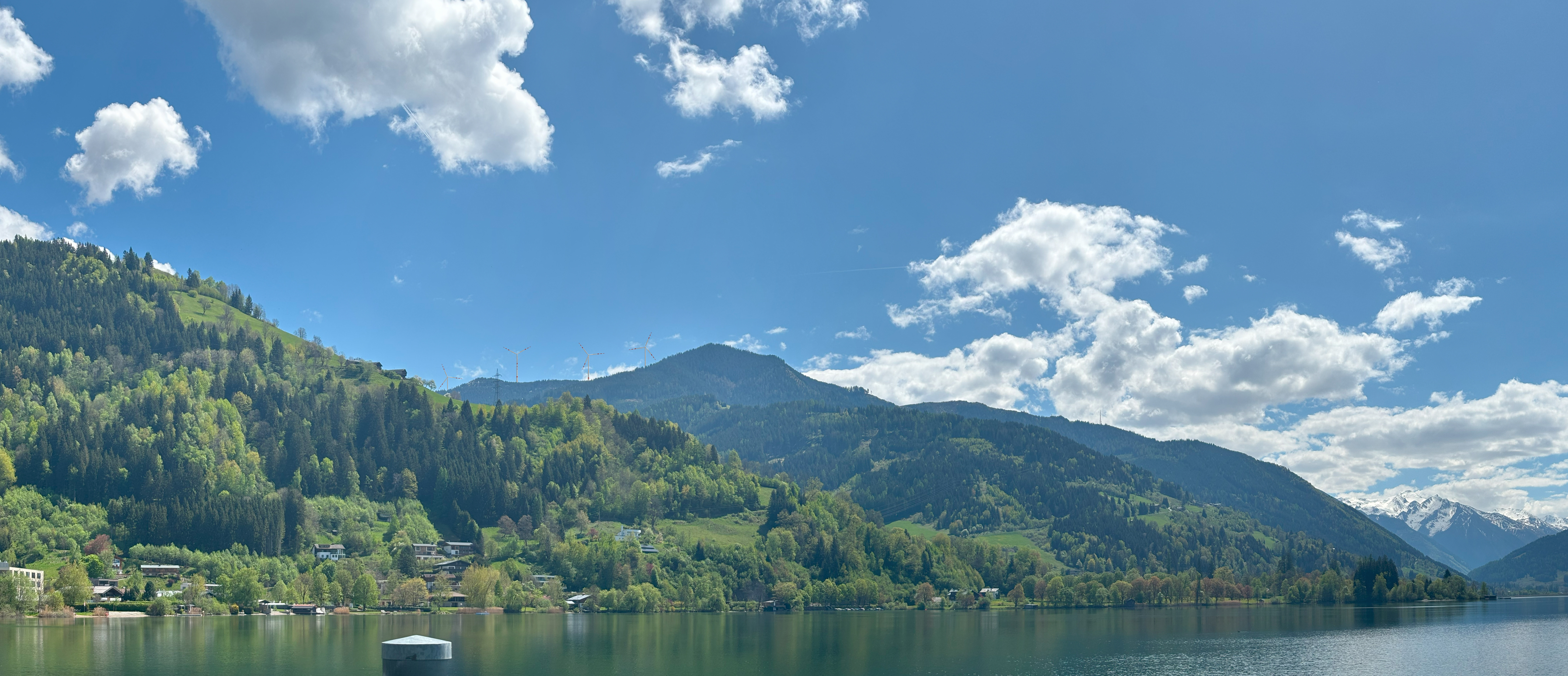 Blickwinkel See Nordufer Bootssteg danach
